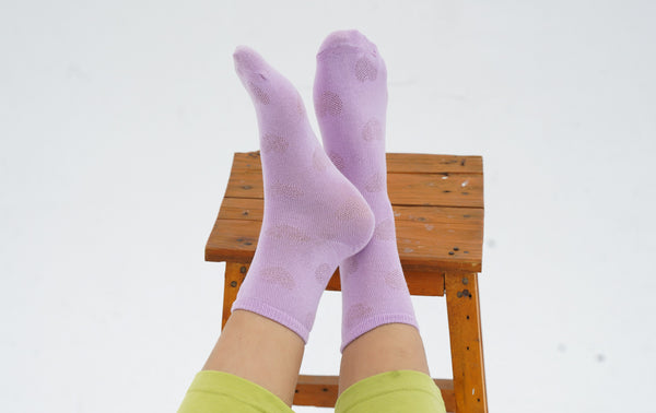 Lilac crew Socks